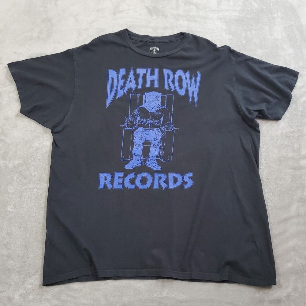 DEATH ROW RECORDS T-shirt Hip Hop Rap Label Tee Adult Men's XL